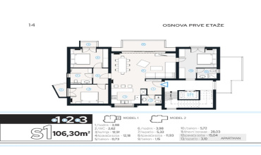 Trebinje, Banje, Bosna i Hercegovina, 3 Bedrooms Bedrooms, 4 Sobe Sobe,3 BathroomsBathrooms,Stan - prodaja,Prodaja,1633